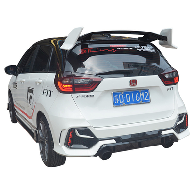 2018 2019 Honda FIT JAZZ ম্যাট ফ্রন্ট বাম্পার লিপ বডি কিট স্পয়লার কভার 3Pcs